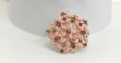 Indian Bridal Bollywood CZ último tono dorado tamaño libre anillo de cóctel... - Imagen 1 de 4