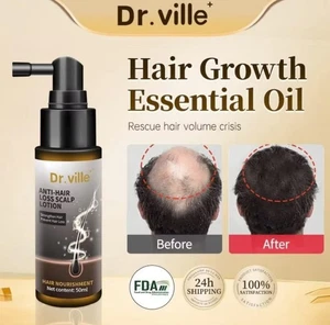 2X Dr. VILLE Tonico Capelli Anti Perdita Capelli Diradamento Capelli Trattamento Calvizie 50ml - Foto 1 di 10
