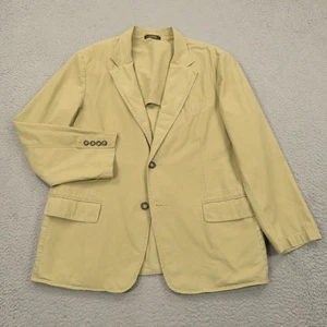 Giacca safari vintage LL Bean blazer 44s casual sfoderata 2 bottoni cappotto kaki uomo marrone - Foto 1 di 17