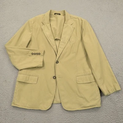 VTG LL Bean Blazer 44s Safari Jacket Casual Unlined 2 Button Khaki Coat Mens Tan - Image 1 of 4