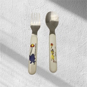 McDonalds Vintage 1993 Ronald & Grimasse Löffel & Gabel Kinder Kleinkind Essen - Bild 1 von 11