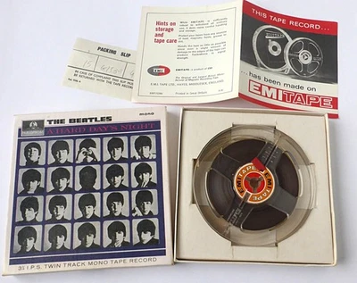 The Beatles A HARD DAY’S NIGHT reel to reel tape UK 1964 EX+ - Bild 1 von 4