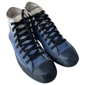 Converse Chuck Taylor All-Star Denim Blue High Top Black Sole Men’s Size 10 RARE - Bild 1 von 13