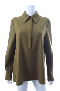 Emilia Wickstead Hemd aus Wollmischung / Khaki - Bild 1 von 4