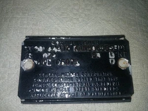 1969 Buick Skylark Cowl Data Trim Tag 2 Door Hardtop - Picture 1 of 3