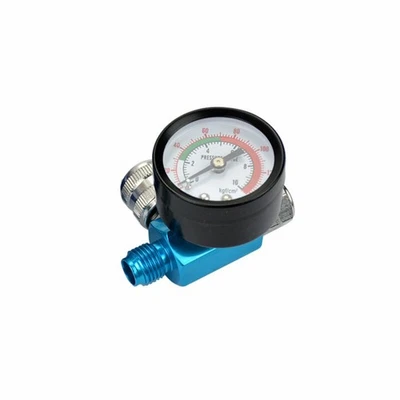 Car Digital Spray Paint Gun Regulator Air Pressure Gauge 1/4inch HVLP Compres  - Imagem 1 de 4