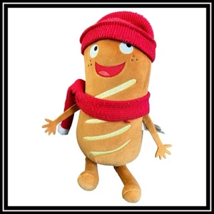 Greg La Salchicha Rollo En Navidad Sombrero Comida Suave Peluche Juguete 12” Greggs LadBaby - Imagen 1 de 21