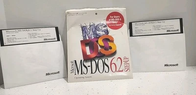 Microsoft MS-DOS 6.2 Step-Up Operating System Upgrade 5.25" Floppy Setup Disks - Image 1 of 3