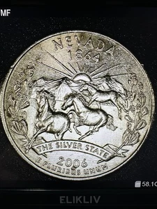 2006 Nevada State Quarter Pooping Horses Coin 11.5.25.03 - Picture 1 of 7