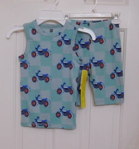 NWT 2pc Tea Collection Motorcycle Print Tank Pajamas Set sz 6 - Picture 1 of 1