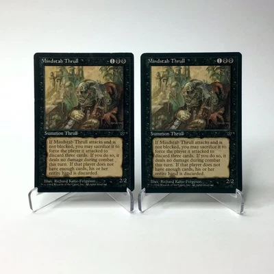(2) Magic: The Gathering Mindstab Thrull (Ferguson) MTG ‘94 Fallen Empires MP/HP - Image 1 of 2