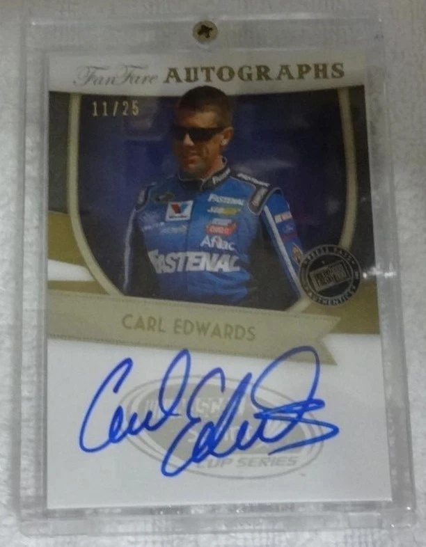 2012 PRESS PASS FANFARE GOLD AUTOGRAPH CARL EDWARDS # 11/25 - Image 1 of 1