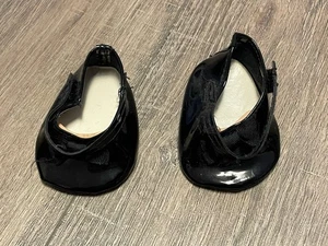 Vintage Cabbage Patch Puppe schwarze Schuhe mit Schleife - Bild 1 von 5