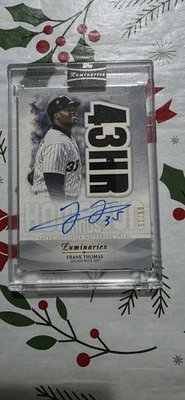 2019 topps luminaries auto Frank Thomas - Image 1 of 2