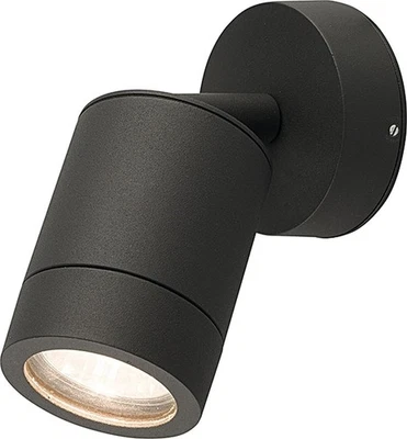 Außenwandleuchte Strahler Außenlampe Grau Aluminium Schirm GU10 IP54 Verstellbar - Bild 1 von 2