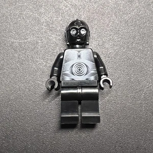 Lego Star Wars Minifigure Protocol Droid (Black) sw0212 Set 10188 Death Star - Picture 1 of 2