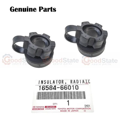 Genuine LandCruiser HZJ105 HDJ101 1HD 1HZ Radiator Mount Cushion Bush Rubber x2 - Image 1 of 3