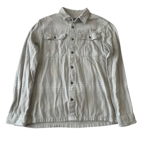 Camisa de franela fiordo manga larga Patagonia para hombre M algodón orgánico # 53947 - Imagen 1 de 8