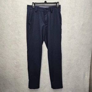 Haggar Cool Right Performance Flex Dress Pants Mens Sz 29 X 32 Navy Blue Khaki - Picture 1 of 11