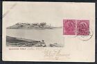 Aden 1904 frontside franked PPC Quarentine Island to Plancy