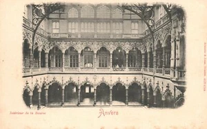 Vintage Postcard 1900's Interieur De La Bourse Anvers Belgium - Picture 1 of 2