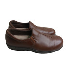SAS Ladies 8 N Viva Brown Leather Tripad Comfort Walking Slip-on Loafers USA