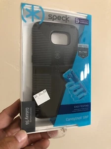 Speck Candyshell Grip Samsung Galaxy S6 Case Black & Grey Brand New!! - Picture 1 of 7
