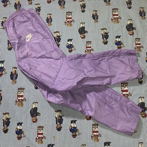 Pantalones Atléticos Suave Vintage NIKE Púrpura Claro Para Mujer PEQUEÑOS Sin Forrar Nailon EE. UU. - Imagen 1 de 6