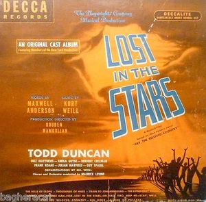 78 rpm album 6 records M+ /album: M+ .. HISTORIC BLACK SHOW / "LOST IN STARS" - Picture 1 of 1