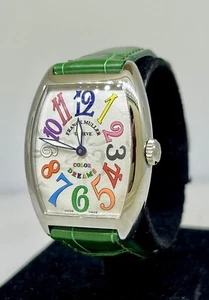 Reloj de cuarzo Franck Muller Cintree Curvex Color Sueños Damas 7502qzcolac Nuevo - Imagen 1 de 7