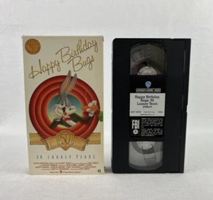 Happy Birthday, Bugs - 50 Looney Years (VHS, 1990) Bugs Bunny Toons Tunes - Picture 1 of 6