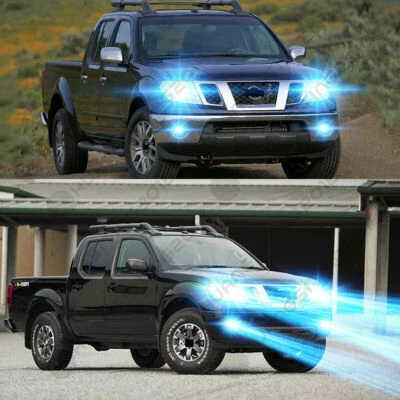 For Nissan Frontier 2005-2018 - 4PC 8000K LED Headlight Hi-Low + Fog Light Bulbs - Image 1 of 4