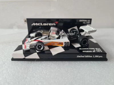 MCLAREN FORD M23 J.ICKX GERMAN GP 1973 LIM.ED. 1386 MINICHAMPS 1:43 530734331 - Immagine 1 di 4