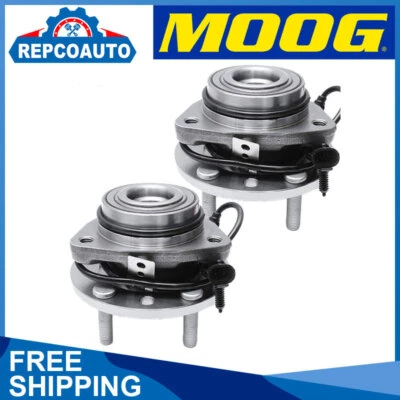 Cojinete de rueda delantera Moog para 97-04 Chevy S10 GMC Sonoma, 97-05 Chevy Blazer 2 piezas Foto 1 de 4