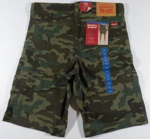 Levis Cargo Shorts Boys 12 Durable Twill Pockets Adjustable Waist Camouflage NWT - Picture 1 of 5