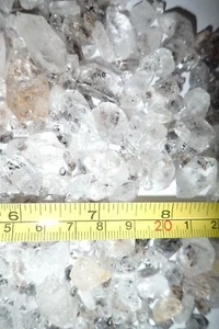 Afghanistan Diamond Quartz Clear Crystal 0.1 to 20 Carat size pieces 50 gram Lot - Imagen 1 de 12