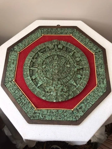 Aztec Southwest Malachite Semi Precious Stone Wall Hanging Framed Artwork Cover