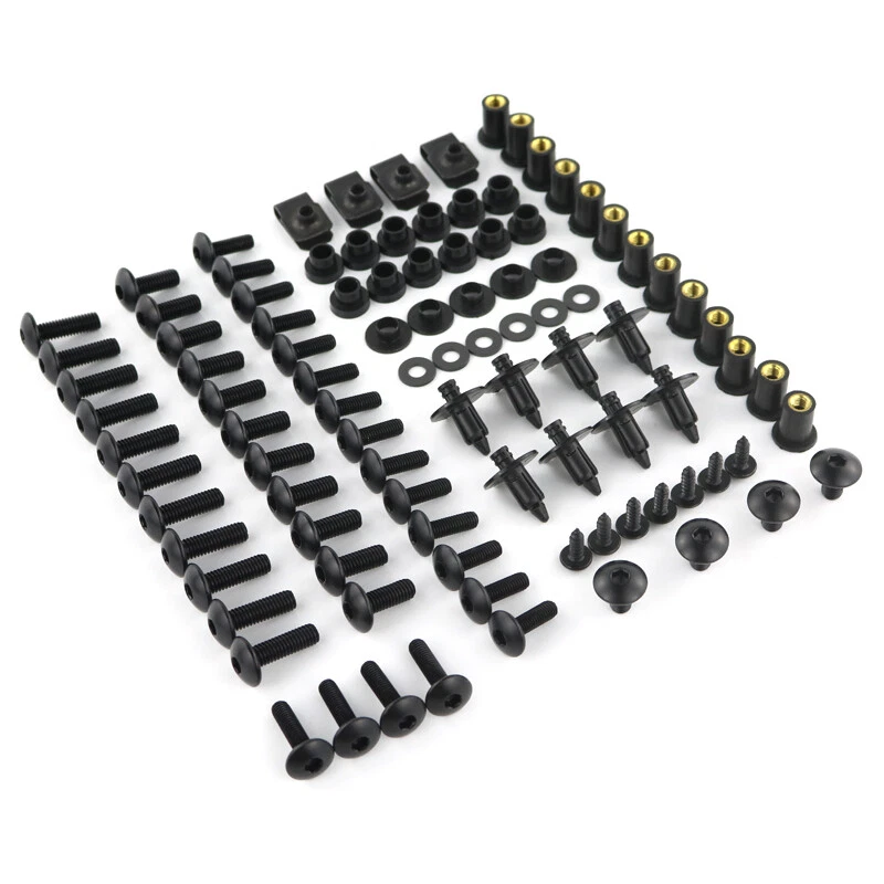 Kit completo de tornillos de carrocería de pernos de carenado tuercas aptas para Honda VTR1000 RVT1000R RC51 Foto 1 de 4