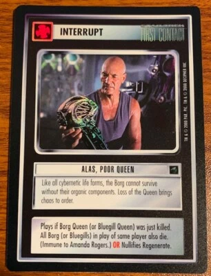 2000 Decipher Star Trek Reflections Alas,Poor Queen Used Free Shipping - Image 1 of 2