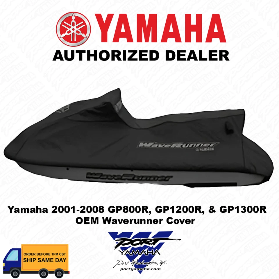 OEM Yamaha Waverunner Cover GP800R GP1200R GP1300R Black MWV-UNIGP-00-19 - Image 1 of 1