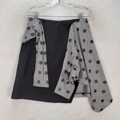 Rinascimento женская юбка размер M черный имбирь в горошек ассиметричный линия мини - Изображение 1 из 4