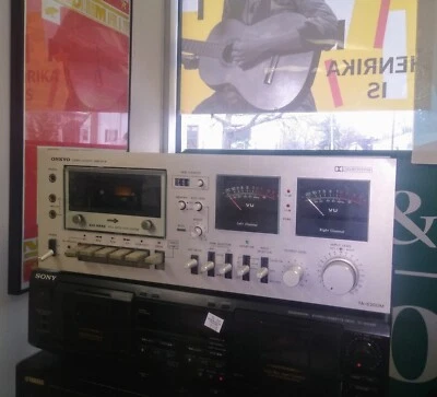 Onkyo TA-630DM ~ Cubierta de cinta de casete estéreo vintage ~ reparada ~ funciona bien Foto 1 de 3