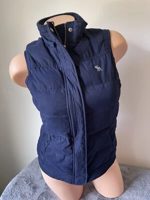Vintage Y2k Abercrombie & Fitch 👀Down puffer Vest Womens S Mall Preppy 3449 Ski - Image 1 of 4