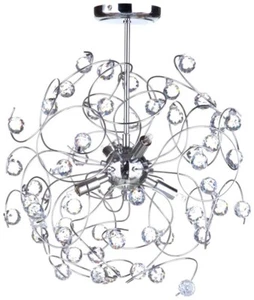 BHS Flora Multi Arm Flush to Ceiling Light Silver G9 Chrome Argos Debenhams - Picture 1 of 5