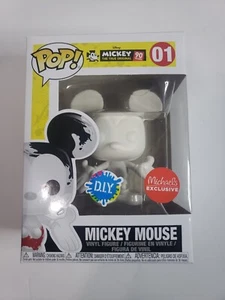 Funko Pop Disney Mickey Mouse DIY #01 Michael's Exclusive Vinyl Figure Craft - Picture 1 of 5