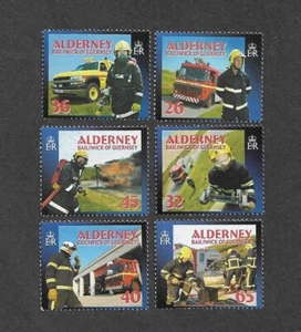 FIRE SERVICE FIRE ENGINES  BRIGADE SET ALDERNEY 2004 - Picture 1 of 1