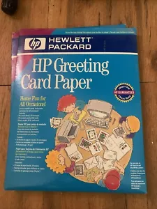 Carta biglietto di auguri HP Hewlett Packard 20 fogli rivestiti 20 buste pre-segnate - Foto 1 di 2