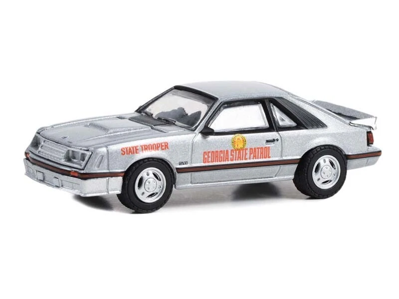 1982 Ford Mustang GT - Georgia State Patrol 1:64 Scale Model - Greenlight 43020A - Image 1 of 1