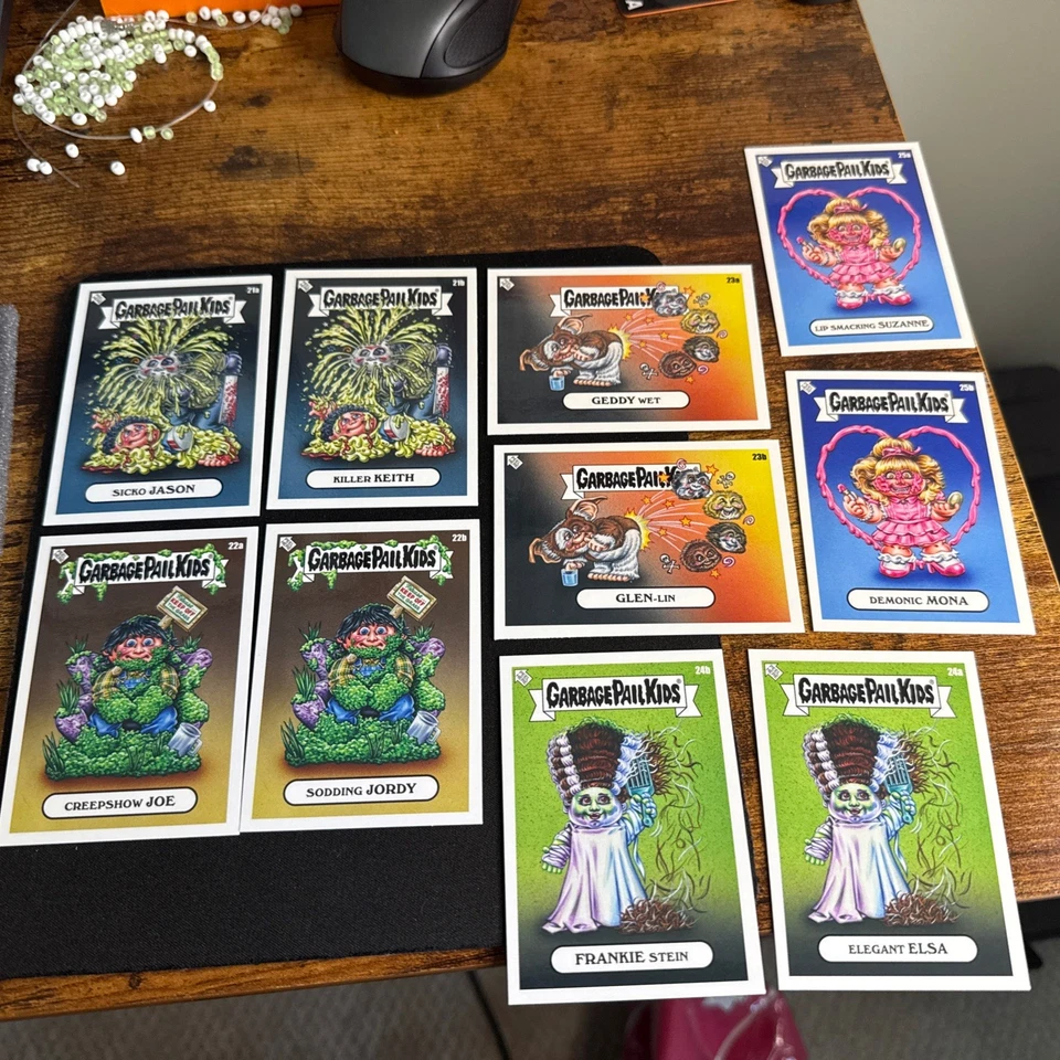 🔥 2024 Topps Garbage Pail Kids GPK Oh the Horrible Wave 5 Set 21-25 A/B Foto 1 de 4