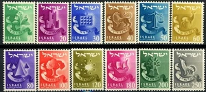 ISRAEL Complete Set 12 Tribes of Israel MNH Scotts 105 to 116 Post Office Fresh - Picture 1 of 2